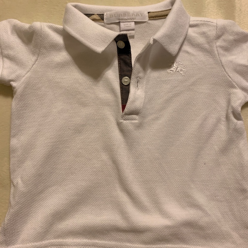 White Baby Burberry Polo
